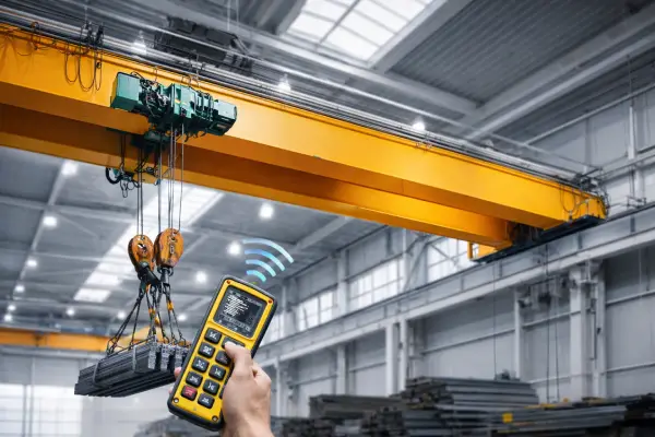 جرثقیل سقفی با سیستم کنترل از راه دور