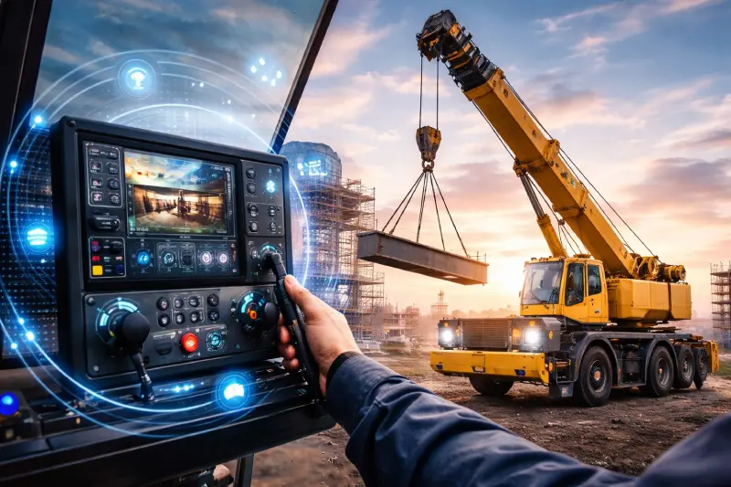 نصب سیستم فرمان الکترونیکی برای جرثقیل